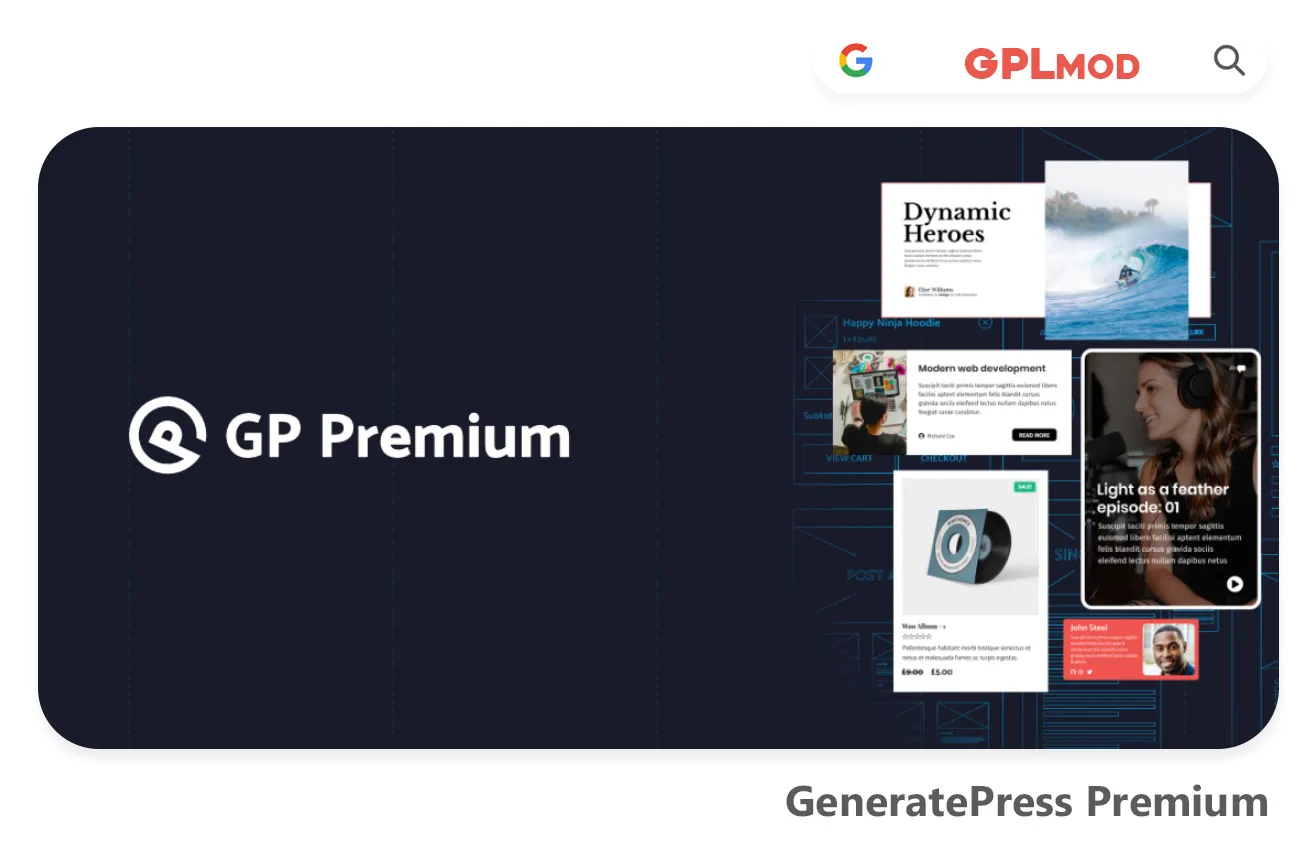 Download GP Premium Free - GPLMOD - gplmod.com - Generatepress Latest Version GPL