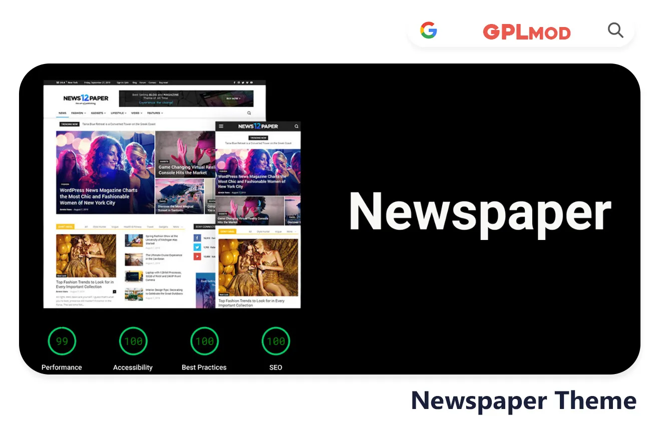 Download Newspaper Theme Free - GPLMOD - gplmod.com - Latest Version GPL