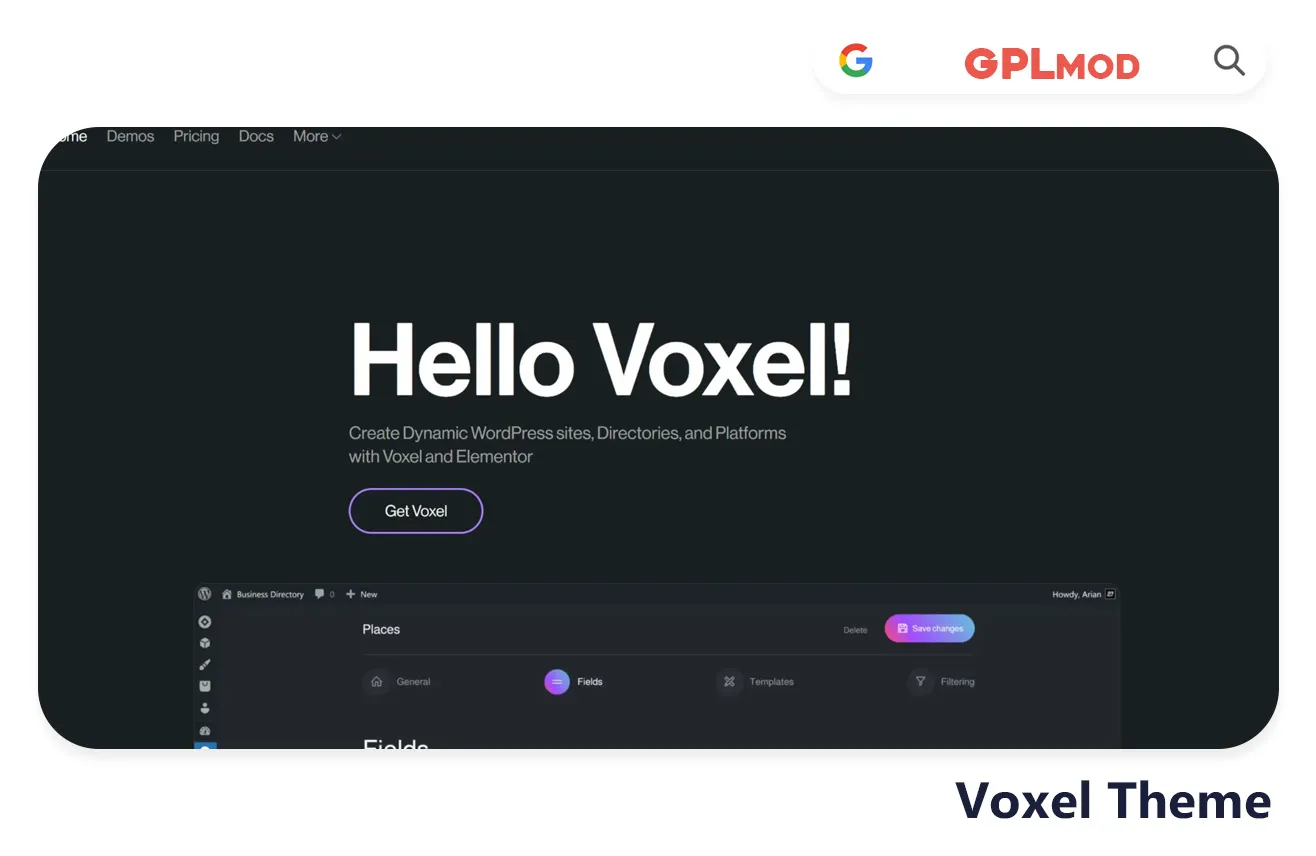 Download Voxel Theme Free - GPLMOD - gplmod.com - Latest Version GPL