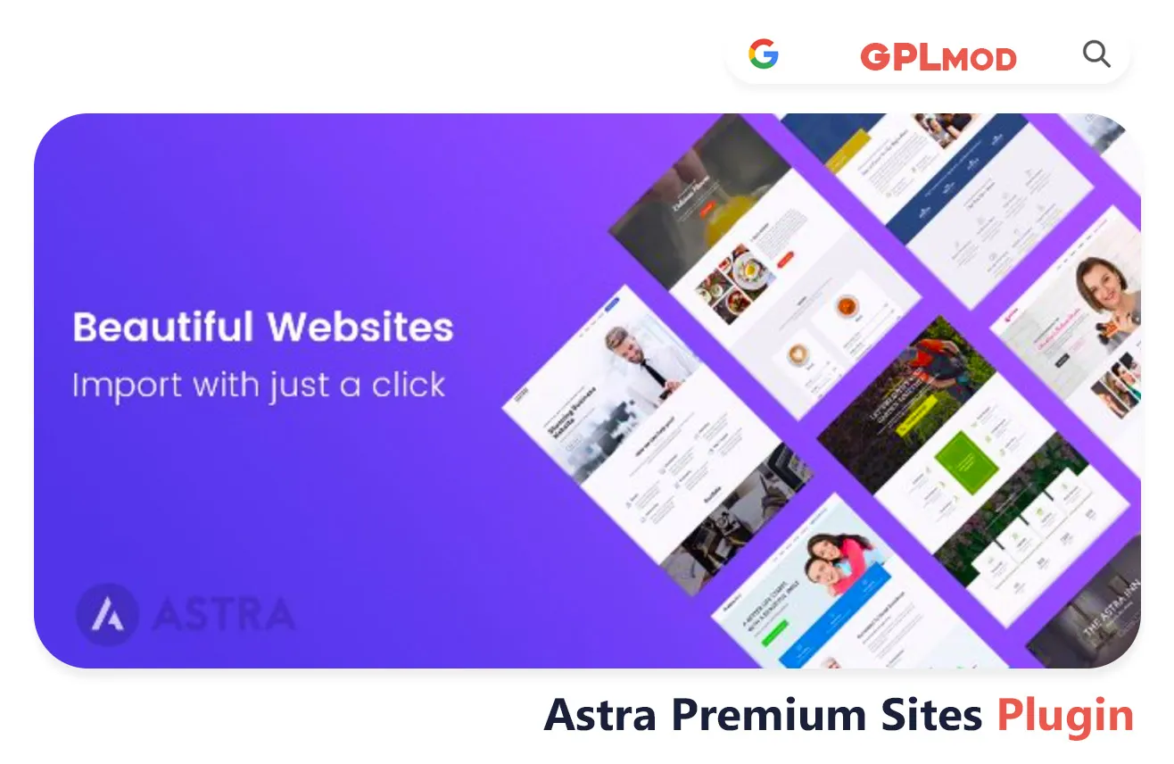 Download Astra Premium Sites Plugin Free - WordPress GPLMOD - gplmod.com - Latest Version GPL